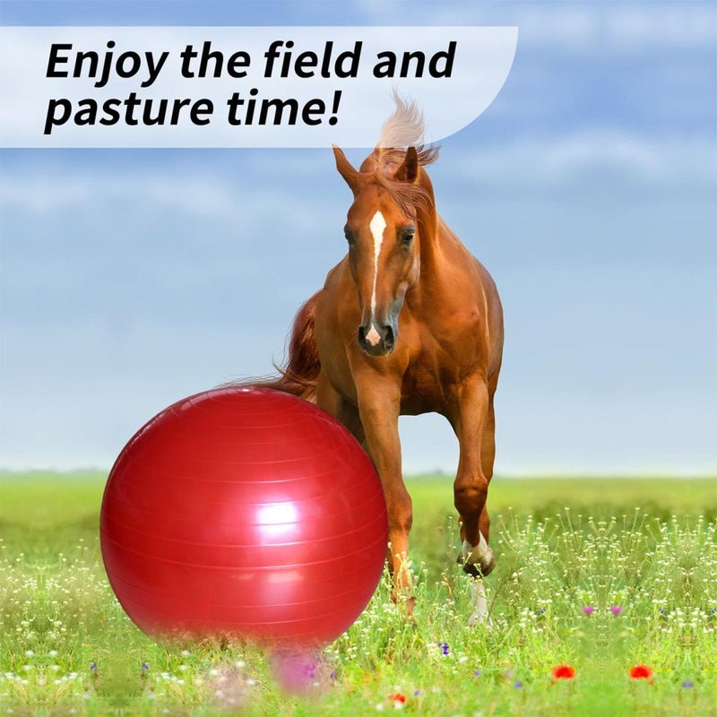 RideFound 17-Inch Horse Balls Mega Equine Ball for Play Training Horse Soccer Ball Anti-Burst Herding Balls for Horses Goat Donkey - Image 2